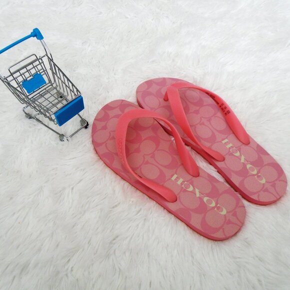 Coach Zak Flip Flips Womens Taffy 8B - Picture 2 of 11